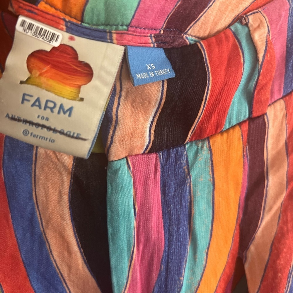 FARM Rio Multicolor Wave Pattern Pants - Picture 13 of 13